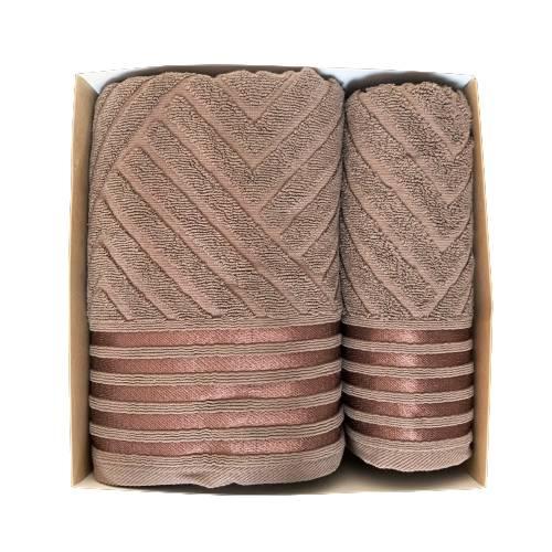 

Набор полотенец LUISA Cotton Jacquard Lux Коричневый