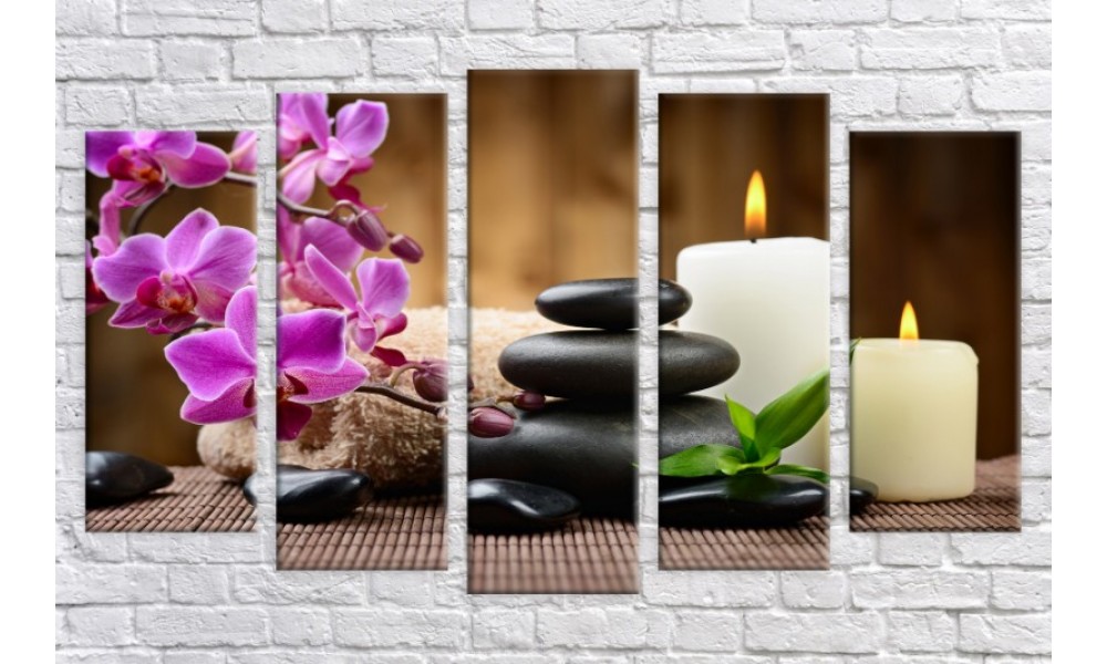 

Модульная картина "Spa 9" Holstart 55х100 см