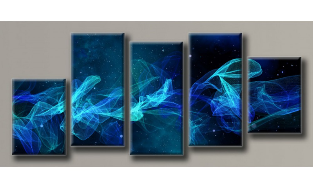 

Модульная картина на холсте "Абстракция 8" для интерьера Holstart 128х54,5 см