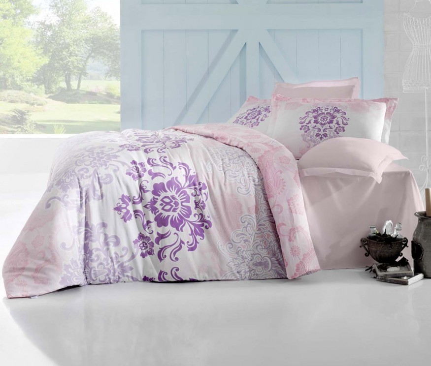 

Постельное белье Altinbasak Ilma pembe 200x220 m012063
