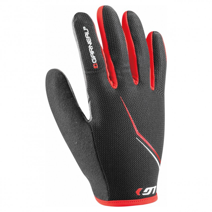 

Велоперчатки демисезонные мужские Louis Garneau Blast LF красно-серые XL