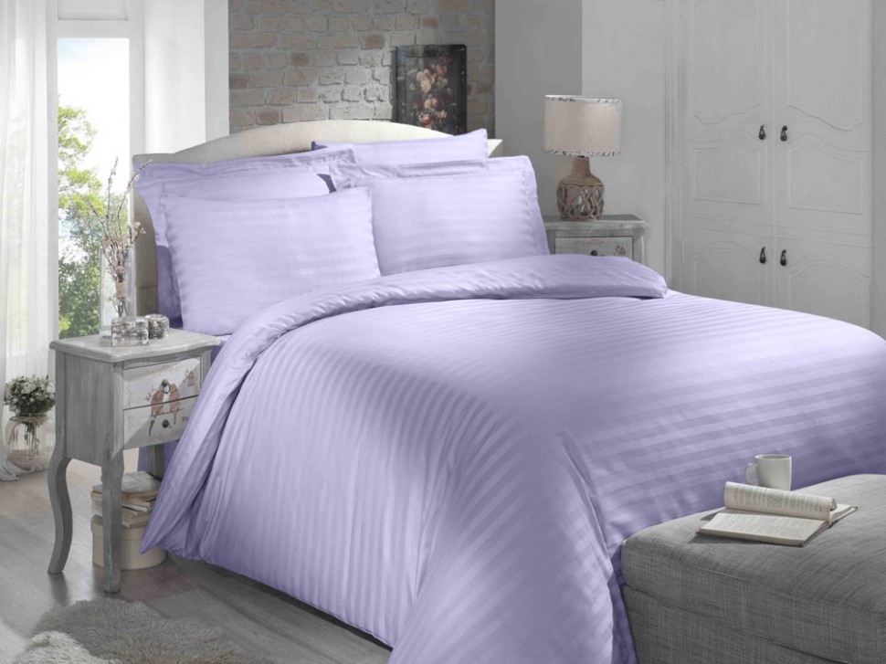 

Постельное белье Altinbasak Always Lila семейный 160x220x2 m013588