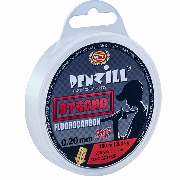 

Флюорокарбон WFT Penzill Fluorocarbon Strong 0.20mm 3.1kg 100m (1D-C 320-020)