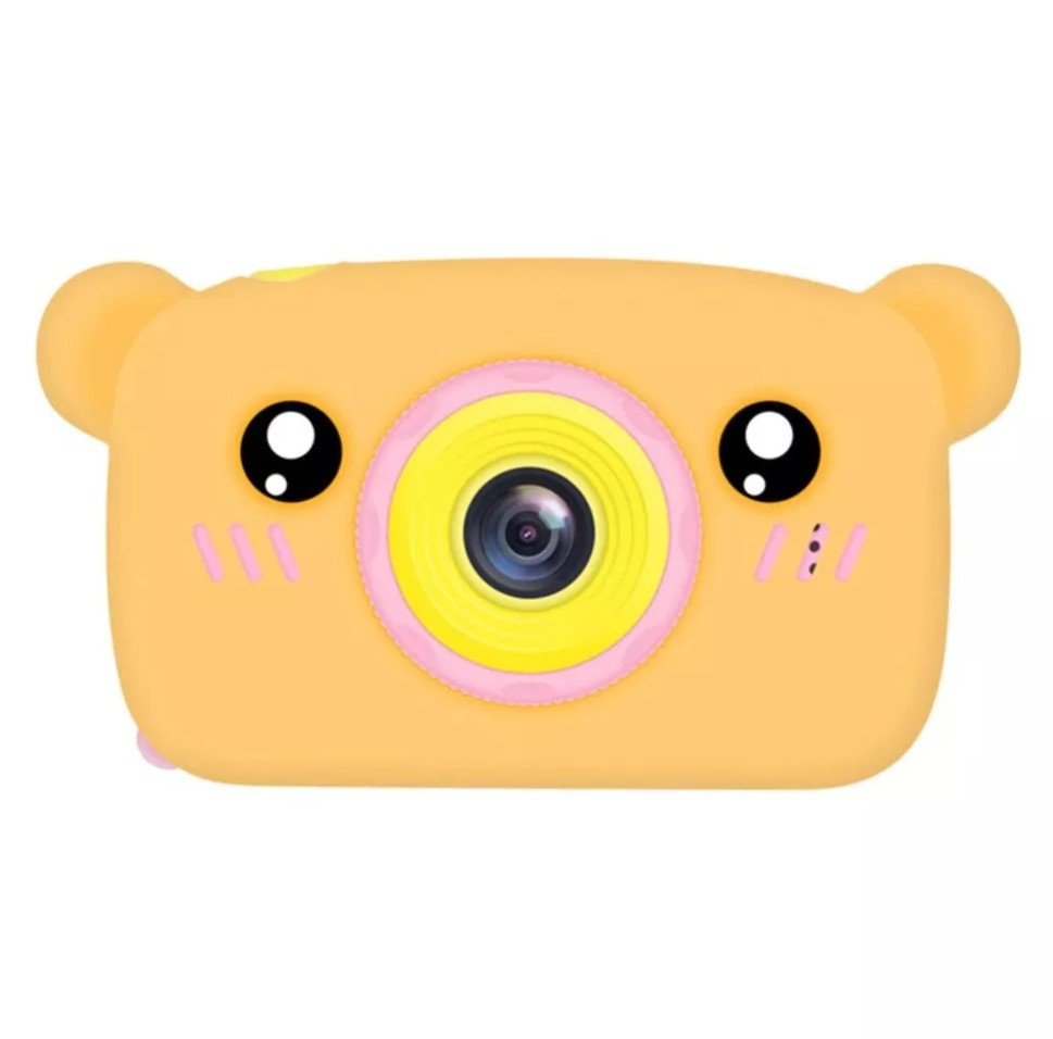 

Детский цифровой фотоаппарат Kids Baby Photo Camera (фотокамера) 20 Мп Full HD Bear (Мишка) Оранжевый