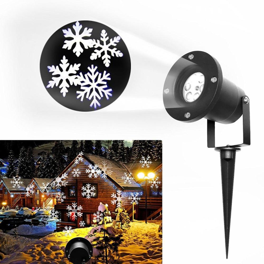 

Лазерный проектор новогодний декор для дома Star Shower White Snowflake WP1 SvetOn Новогоднее освещение разноцветное