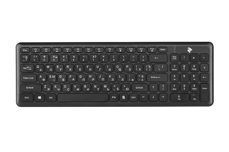 

Клавиатура 2E KS230 Slim WL (2E-KS230WB) Black USB
