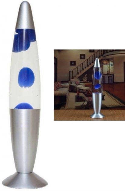 

Настольная Лава лампа с воском LAVA LAMP 34,5см Синяя