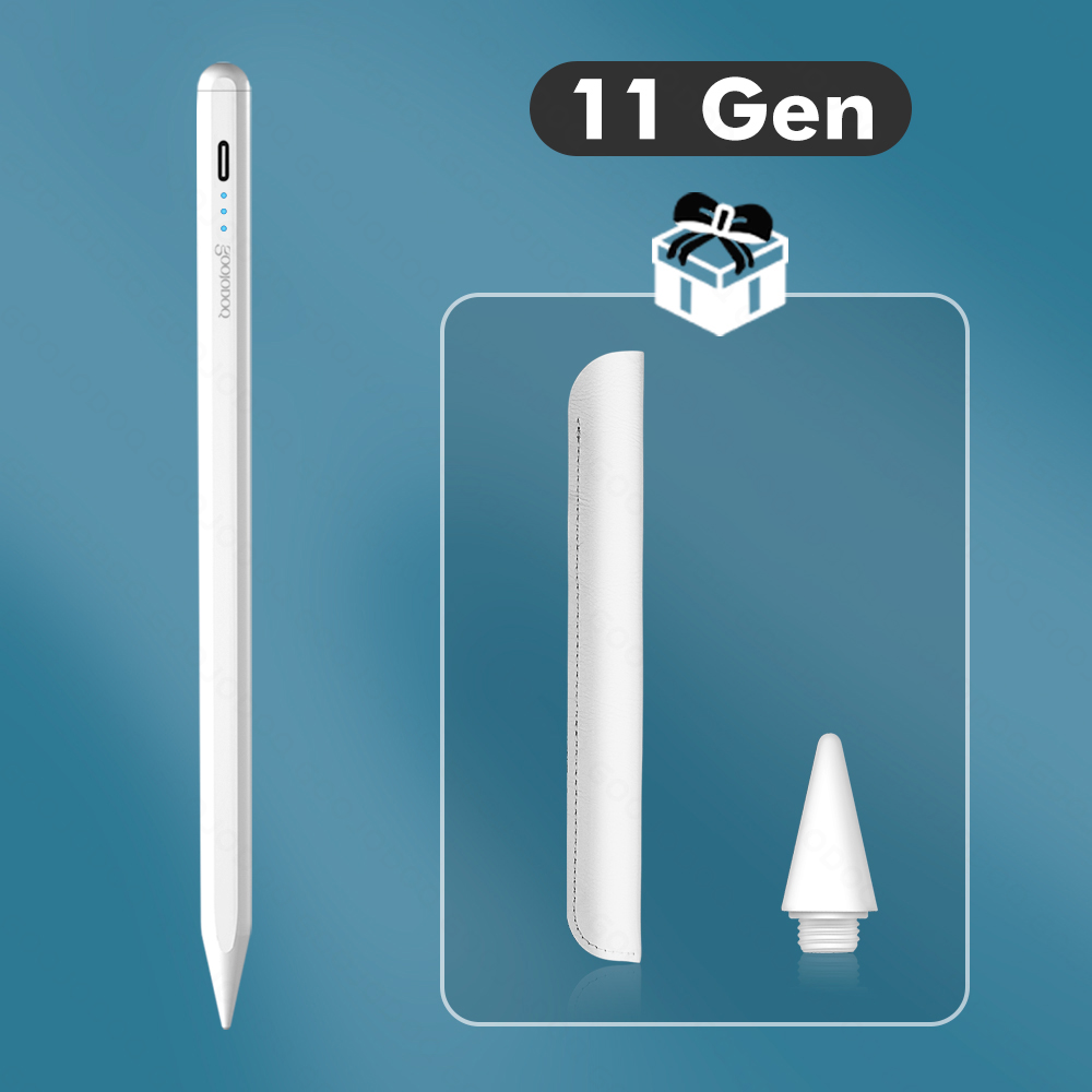 

Стилус для планшета Apple iPad 2018-2021 Goojodoq 11 Gen Magnetic Type-C 1mm White