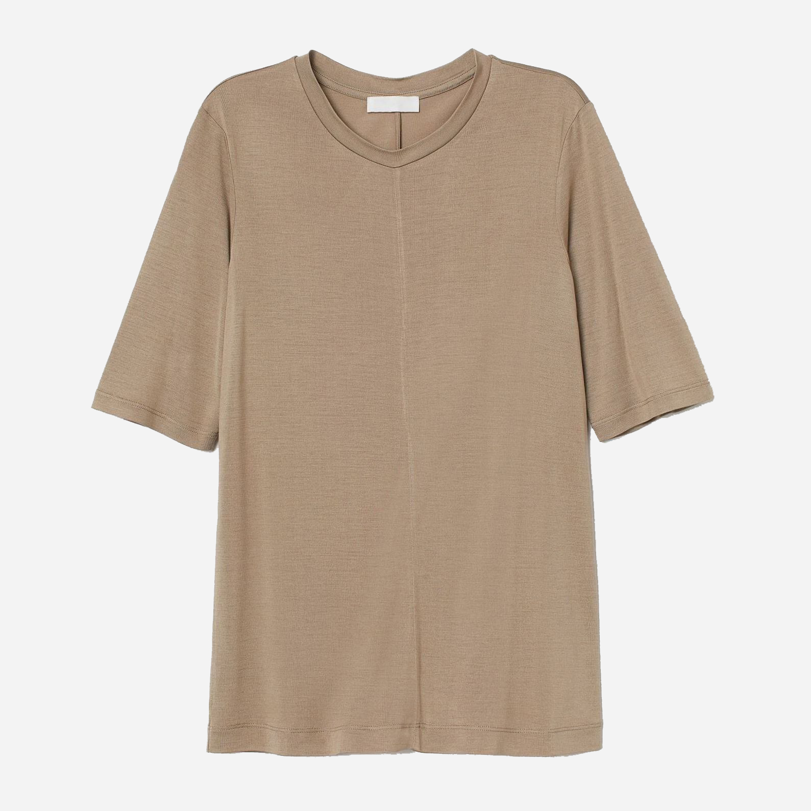 

Футболка H&M 511-776747 S Серая с бежевым