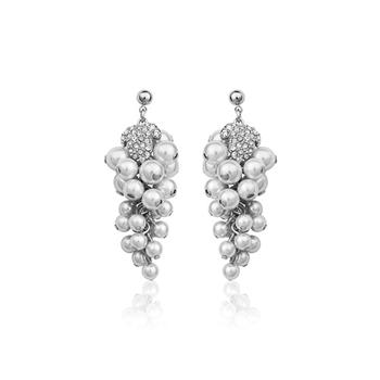 

Серьги с кристаллами Сваровски 1725861 Showfay 45мм*15мм Белый