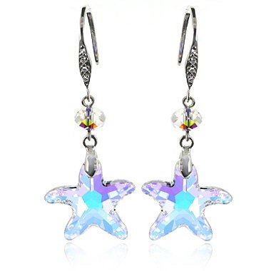 

Серьги с кристаллами Сваровски 980536 Showfay 43мм*17мм Прозрачный