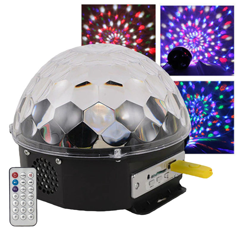 

Диско куля колонка MP3 з bluetooth - LED Magic Ball зі світломузикою (2043)
