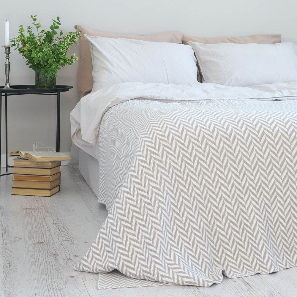

Плед Betires Zigzag Beige 150x200 см турция, хлопок