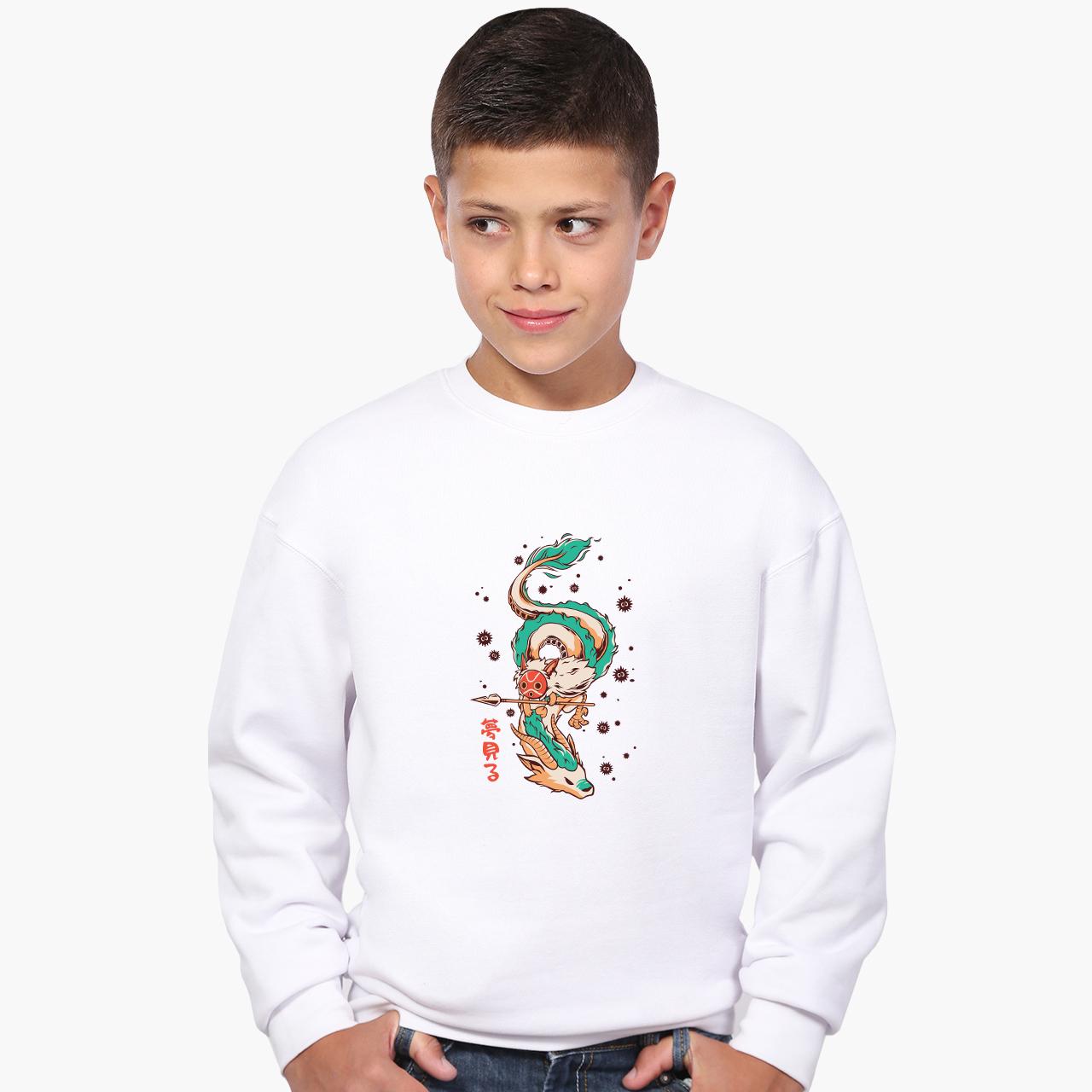 

Свитшот для мальчиков Хаку Унесённые призраками (Spirited Away) (9509-2832-4) 158-164 см Белый