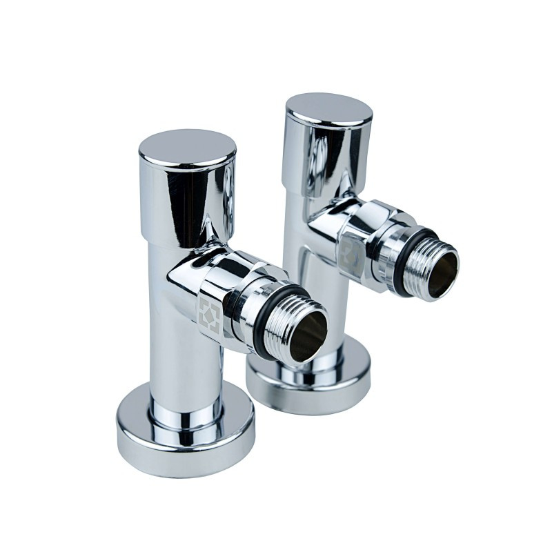 

Радиаторный комплект кранов угловой Raftec Chrome RV-4012 1/2"x1/2"