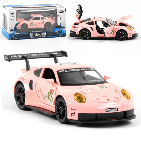 

Машинка коллекционная ТК Union Group Porsche 911 игрушечная металлическая моделька 1:32 Розовый (2627360)