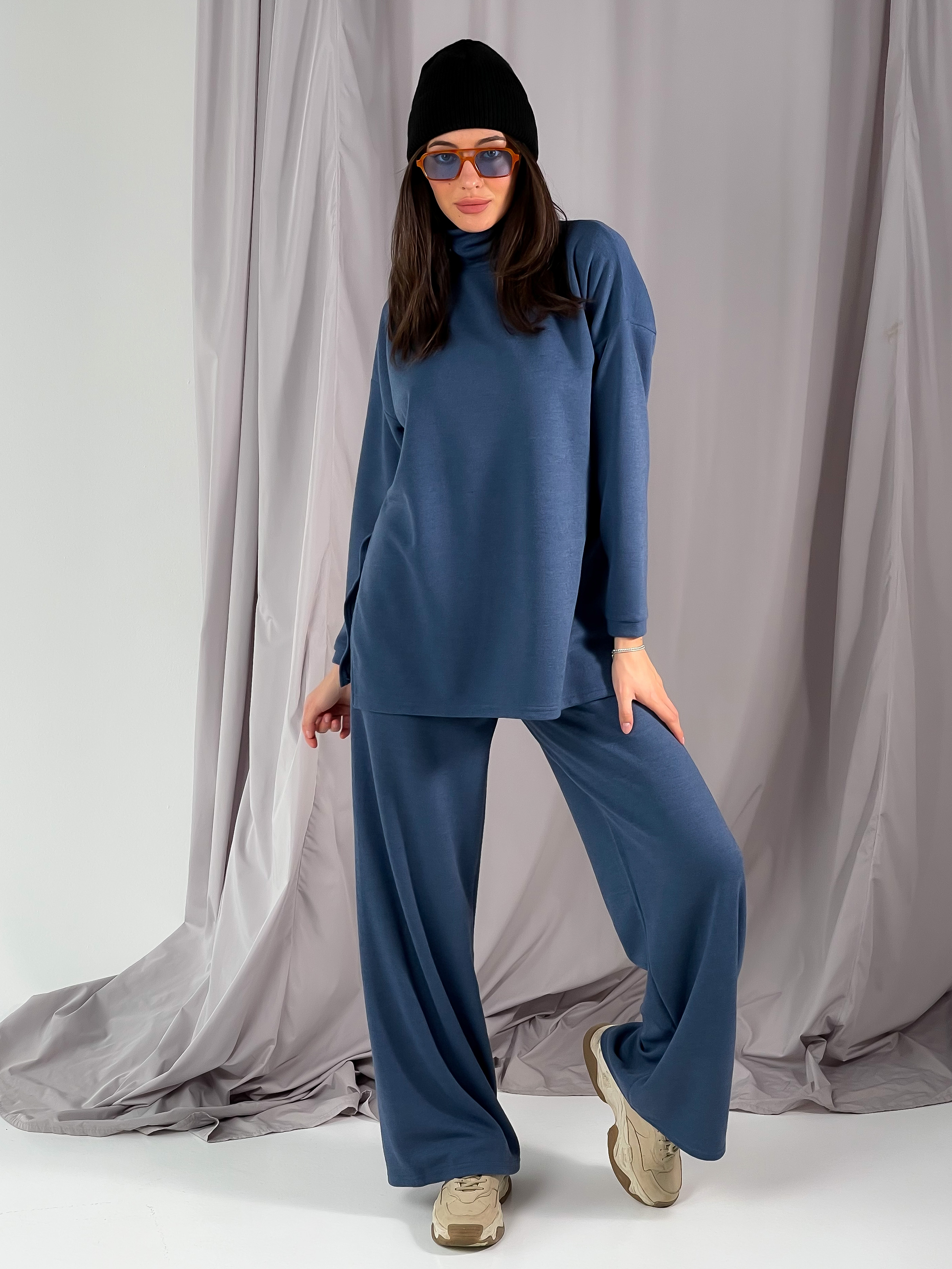 

Костюм (водолазка + брюки) LiLove 061-3 42-44 (S-М) Синий