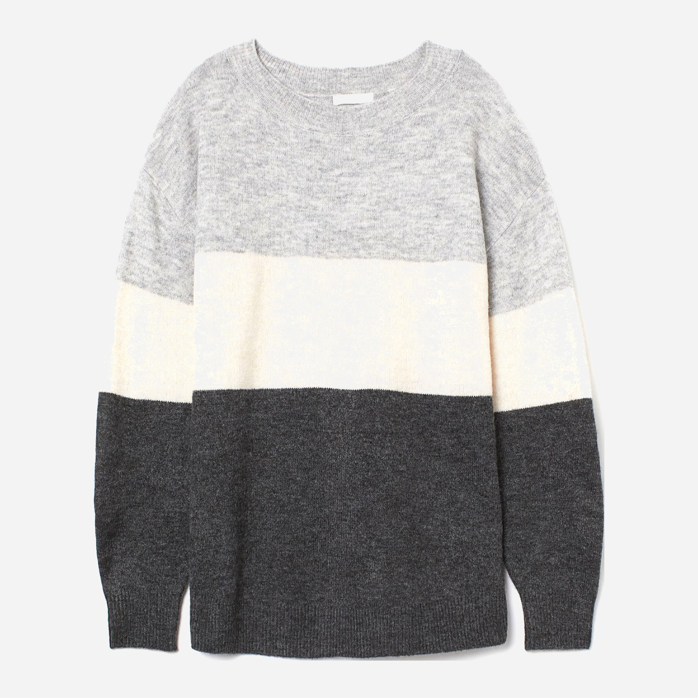 

Джемпер H&M 510-8863672 S Серый с бежевым