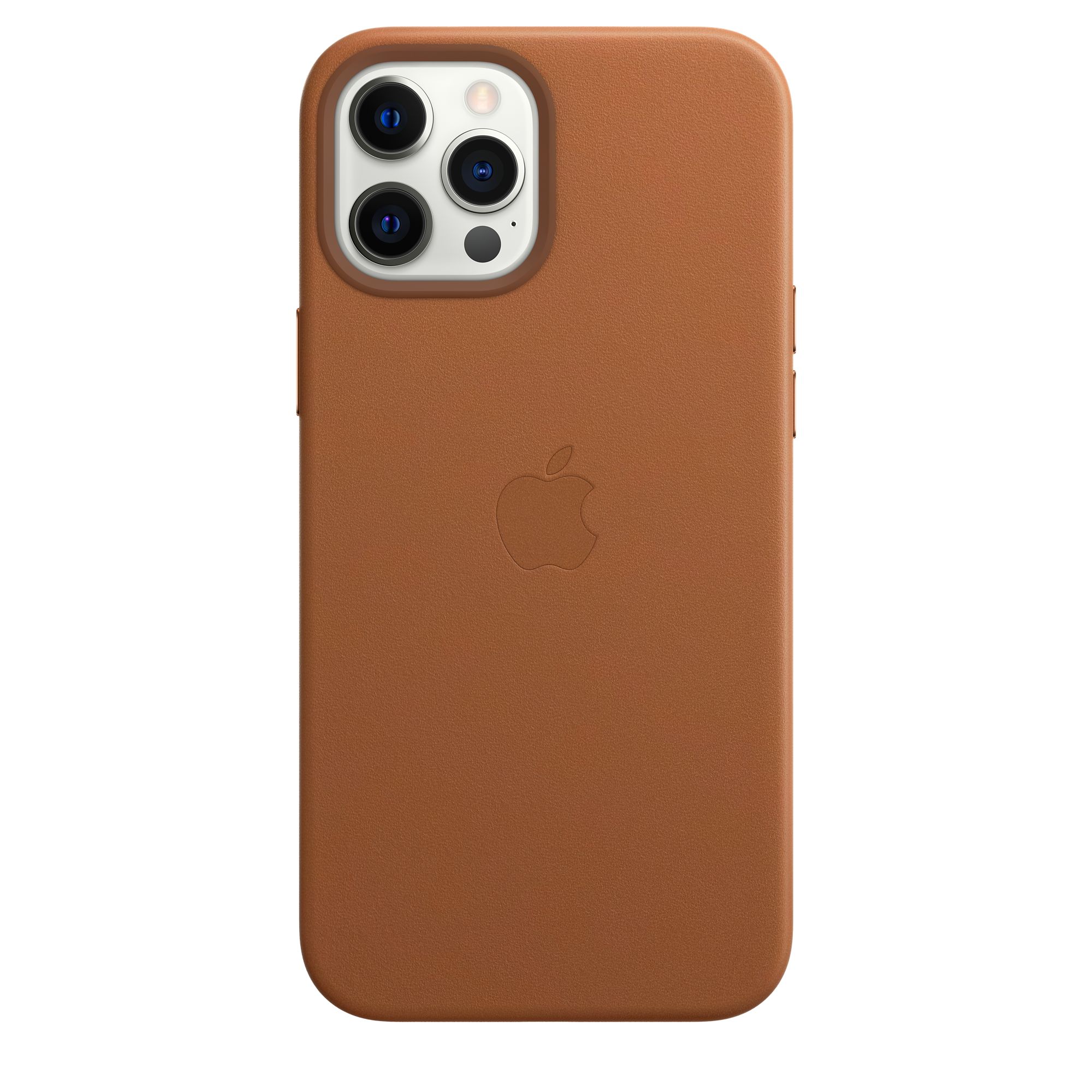 

Кожаный чехол Leater Case with MagSafe для iPhone 12 Pro Max Коричневый