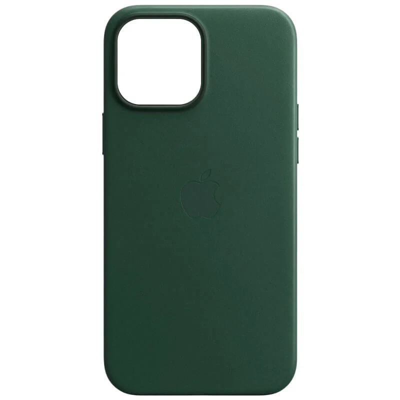 

Кожаный чехол Leater Case with MagSafe для iPhone 12 Зеленый (Pine Green)