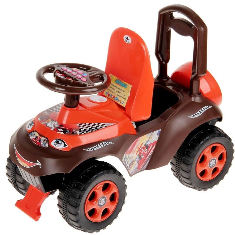 

Толокар Машинка Doloni Toys руль без музыки Красно/коричневый (bc-fl-1047)