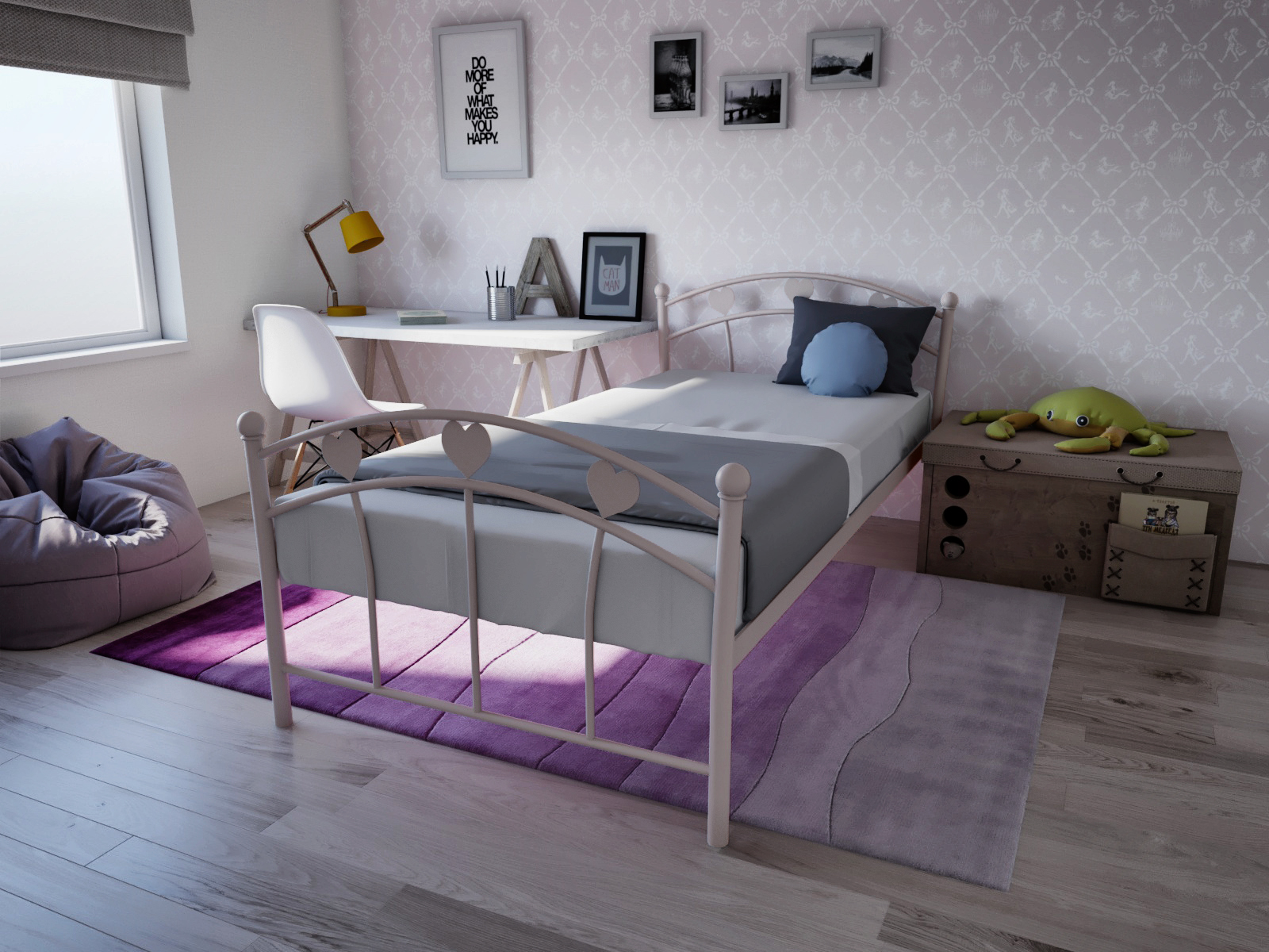 

Кровать MELBI Принцесса Детская 80*200 см Бежевый (КМ-013-01-2беж)