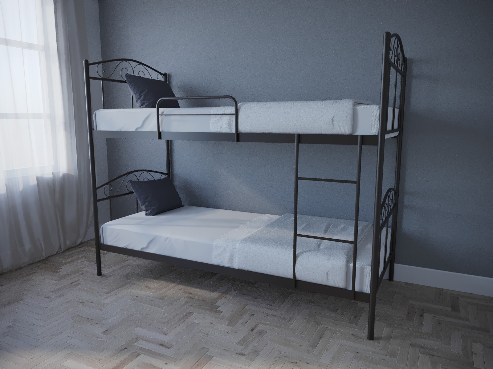 

Кровать MELBI Элис Люкс Двухъярусная 80х190 см Коричневый