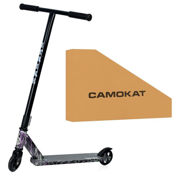 

Самокат SR 2-066-1-D1 Чёрный с принтом