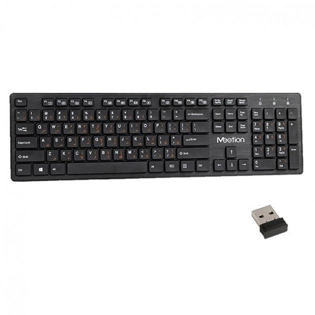 

Клавиатура Meetion MT-WK841 2.4G Wireless Keyaord / Black / Russian Layout