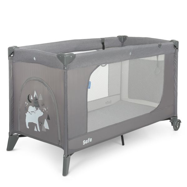 

Манеж El Camino ME 1016 SAFE Grey Len (123-64-77 см)