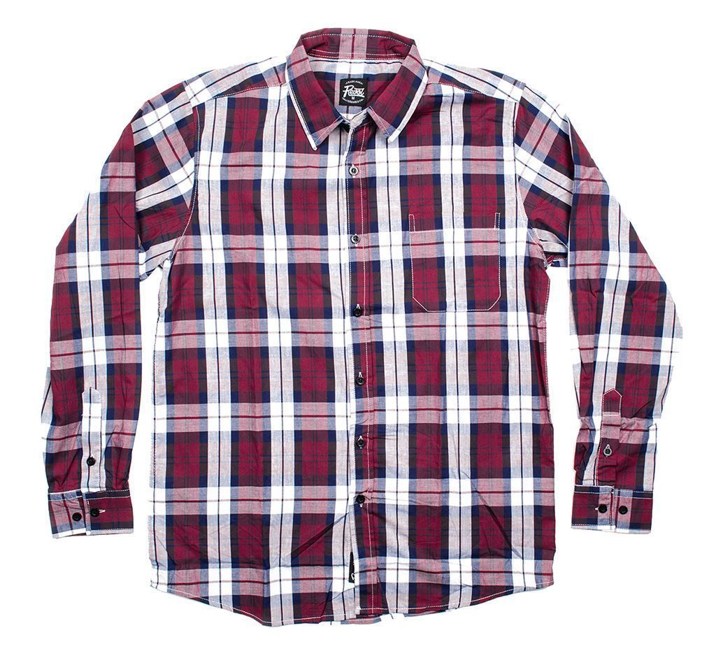 

Рубашка REVOL L/S Burgundy/White/Navy SU14, Рубашка REVOL L/S Burgundy/White/Navy SU14. (XXS)