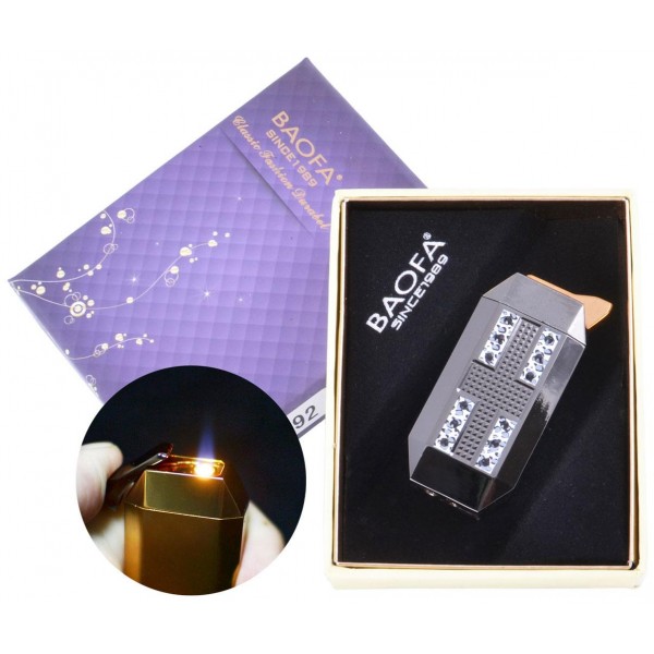 

Зажигалка подарочная (Турбо пламя) 3892 Black