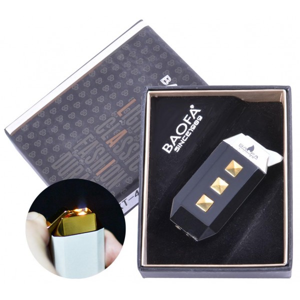 

Зажигалка подарочная (Турбо пламя) 4039 Black