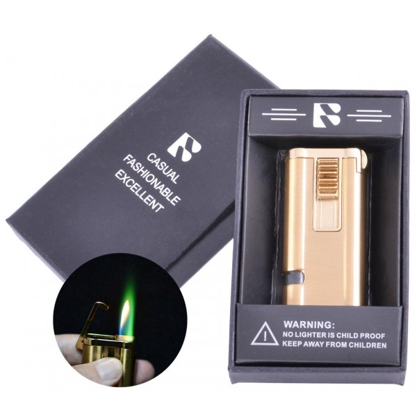 

Зажигалка подарочная (Турбо + обычное пламя) 3963 Gold