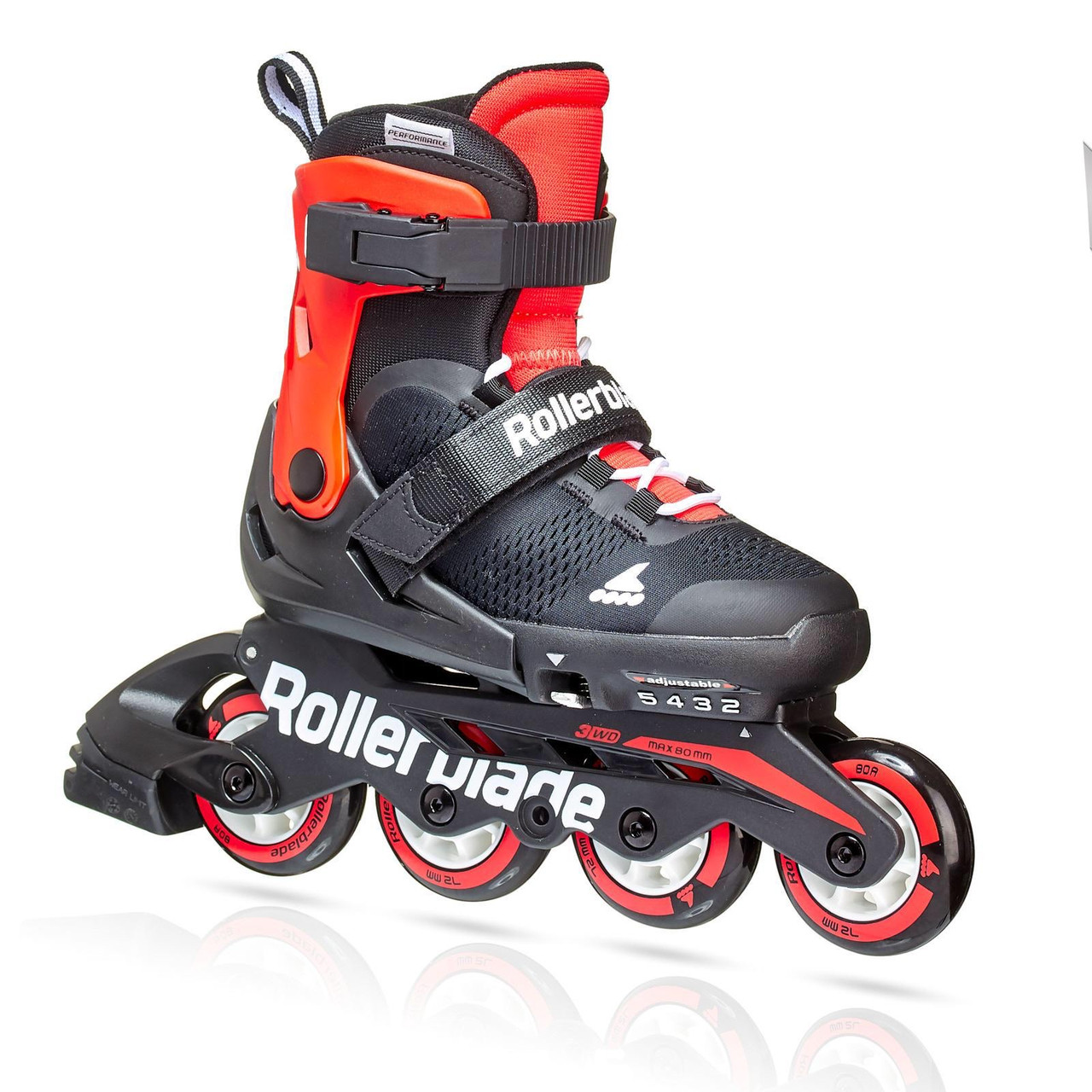 

Ролики раздвижные Rollerblade Microblade 2021 Красный, 33-36.5