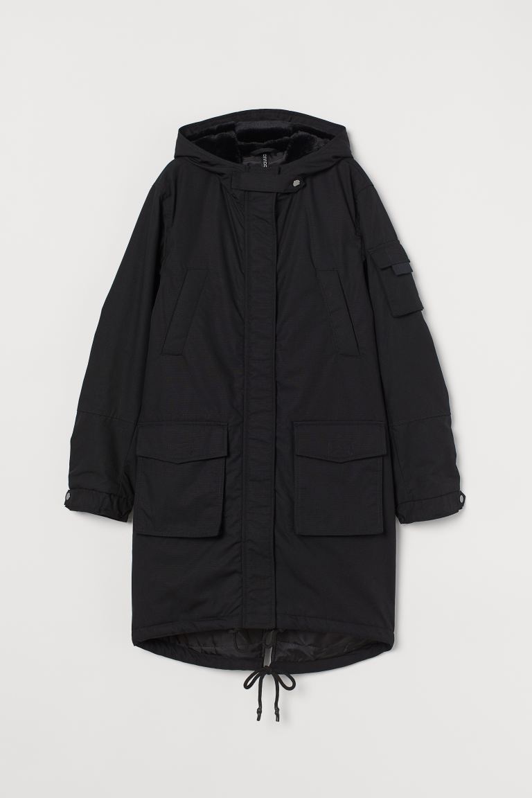 

Парка H&M  Черный, Парка H&M 36 Черный