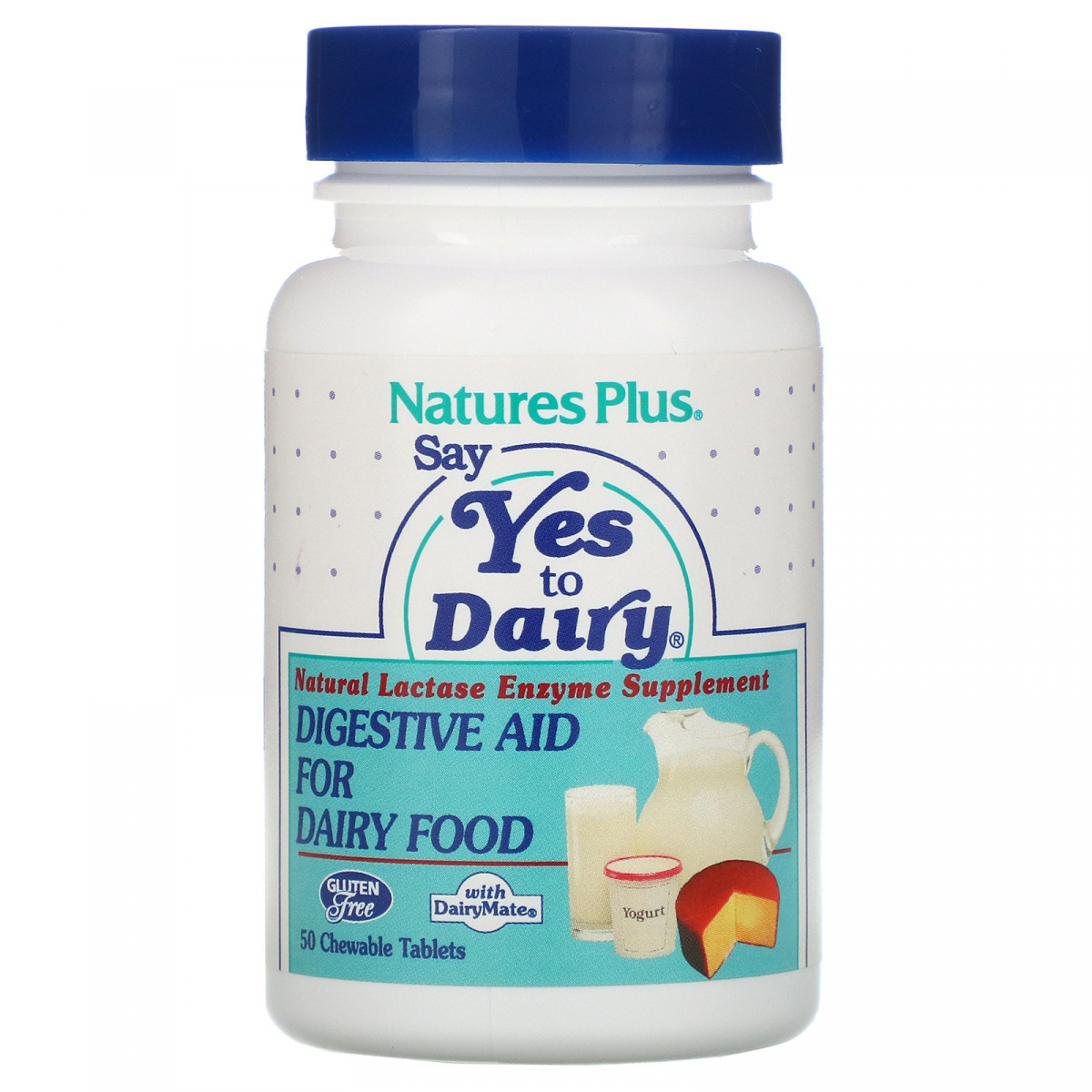 

Фермент лактаза Nature's Plus (Lactase enzymes) 50 жевательных таблеток