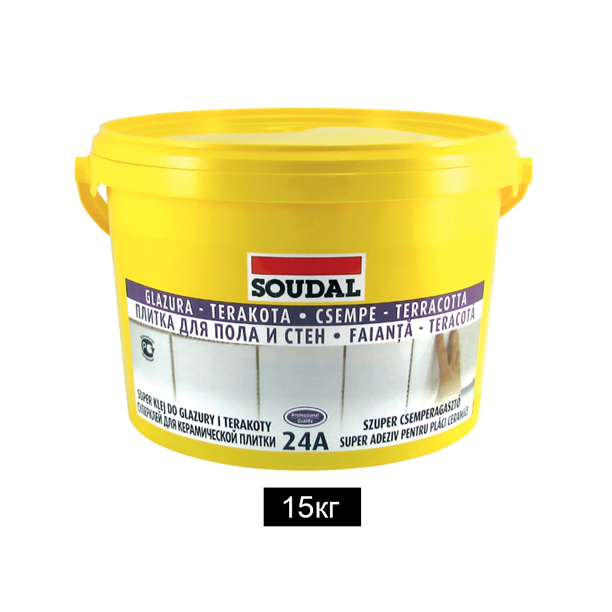 

Суперклей для плитки Soudal 24А 15кг (000030000024150000)