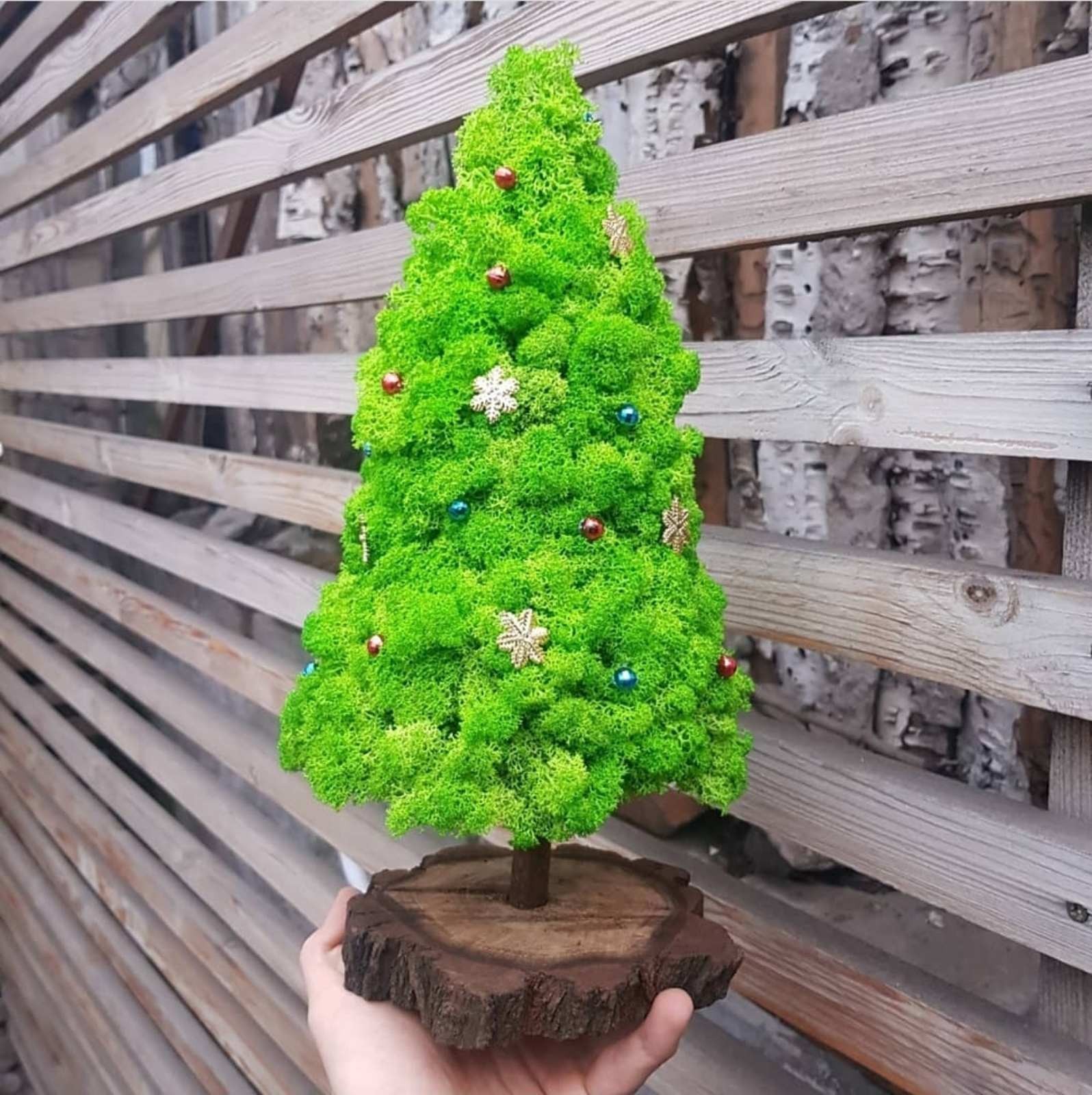 

Новогодняя Елка из стабилизированного мха 35 см Wow Studio Decor