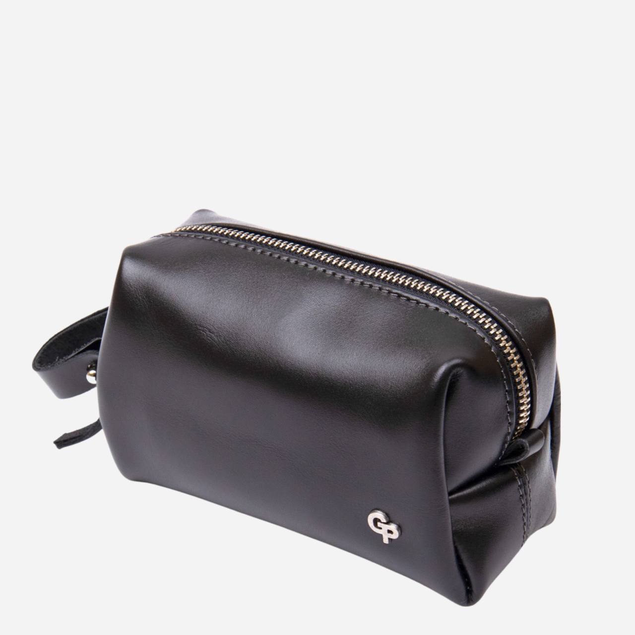 

Мужская косметичка кожаная Grande Pelle leather-11413 Черная