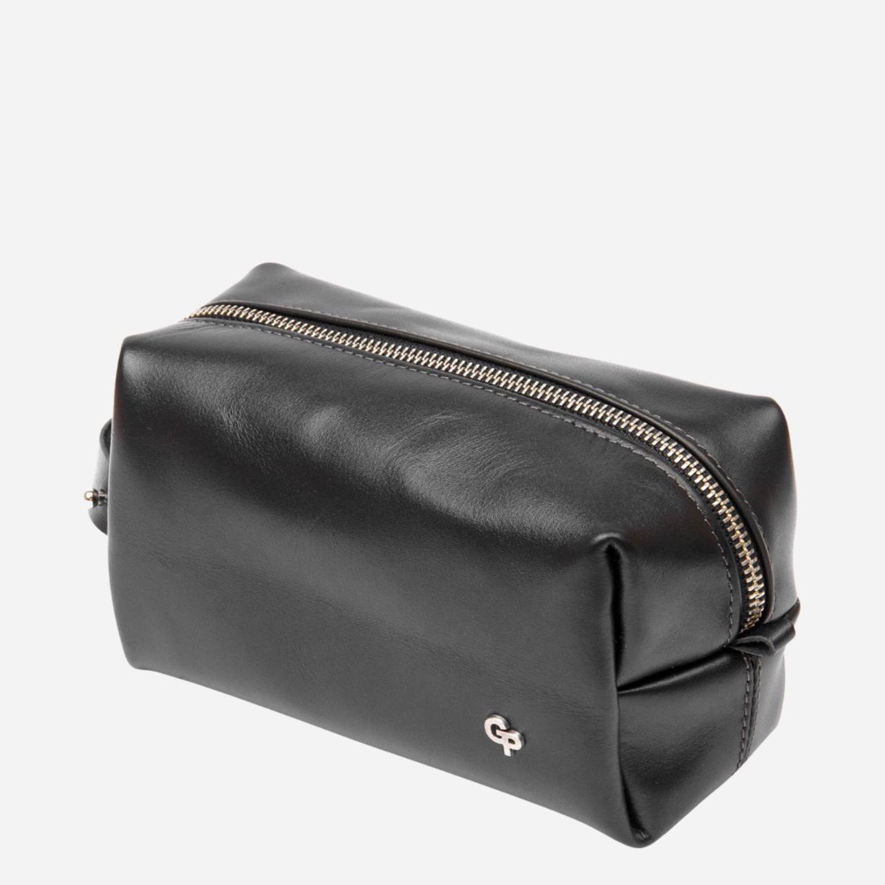 

Мужская косметичка кожаная Grande Pelle leather-11415 Черная