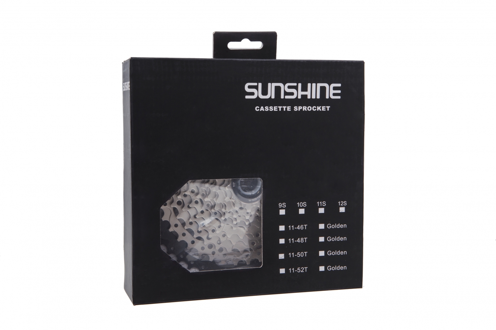 

Кассета 12-к 11-50T SUNSHINE CS-HR12-50 на 2-м алюм. пауке