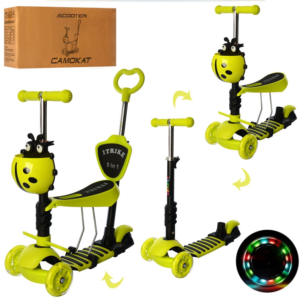 

Детский трехколесный самокат iTrike JR 3-026-GR1