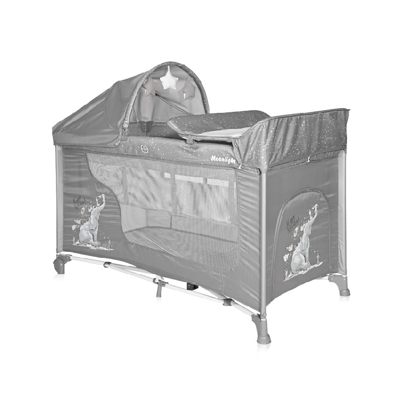

Кровать-манеж Lorelli Moonlight Rocker 2 Layers Серый