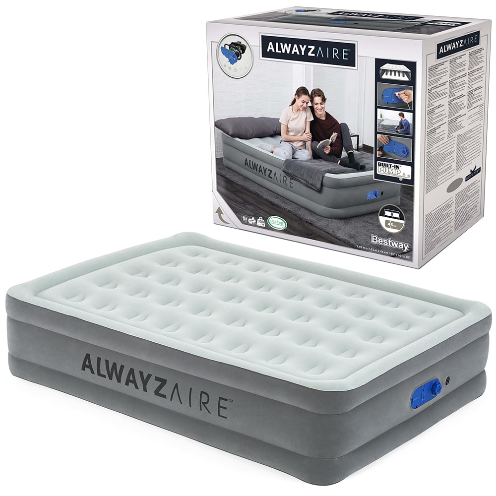 

Надувная кровать Bestway со встроенным насосом 203х152х46 см (67624)