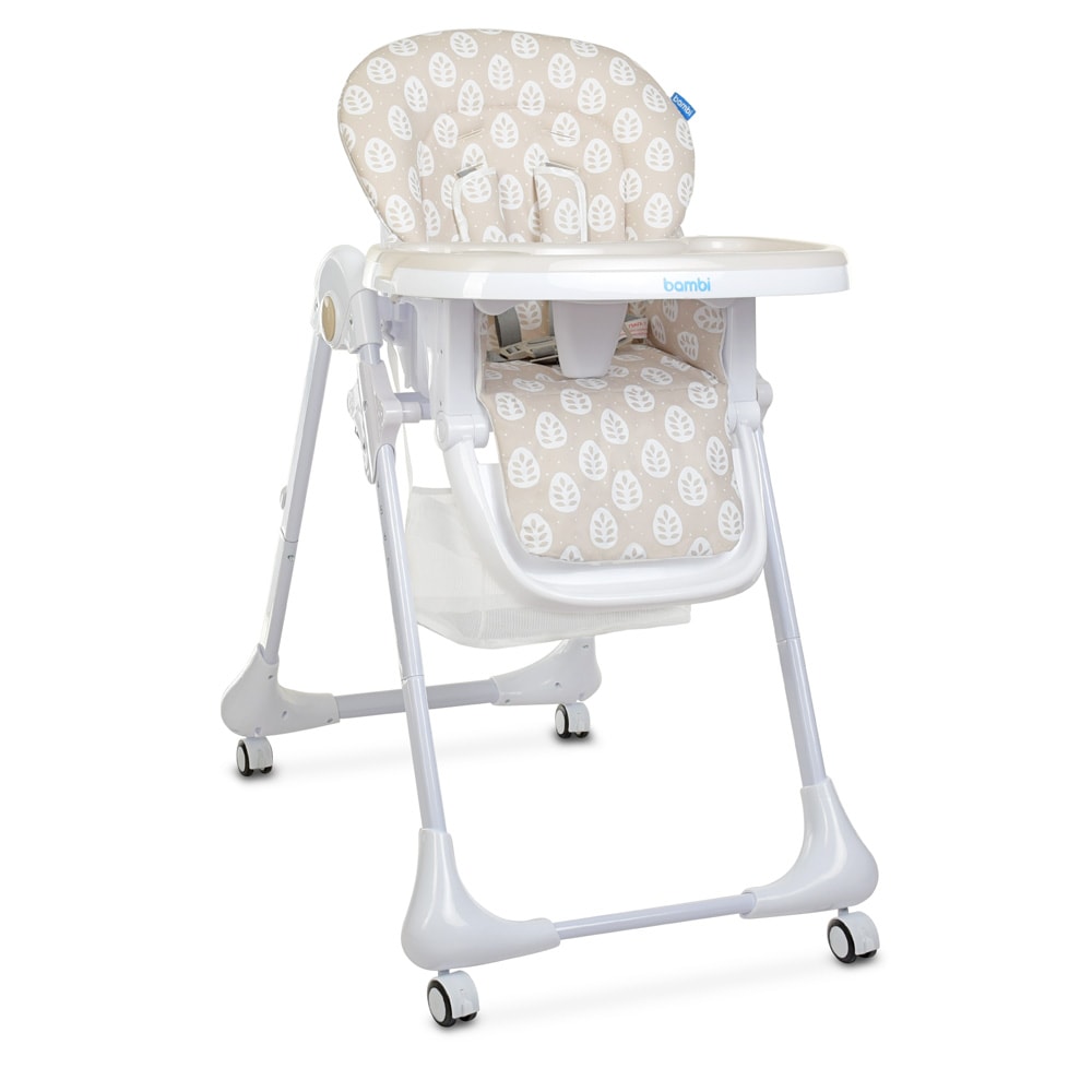 

Стульчик для кормления BAMBI M 3233 Leaf Beige, листья, бежевый