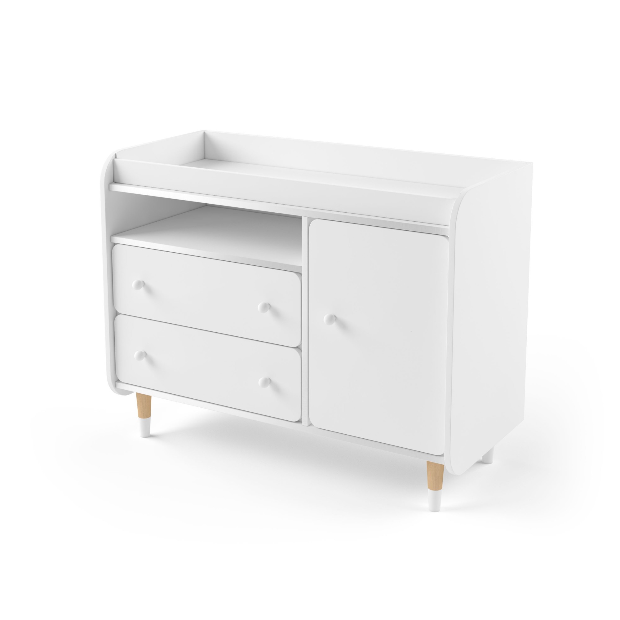 

Комод с пеленальным столиком Indigo Wood Bubble II Duo белый (40442)