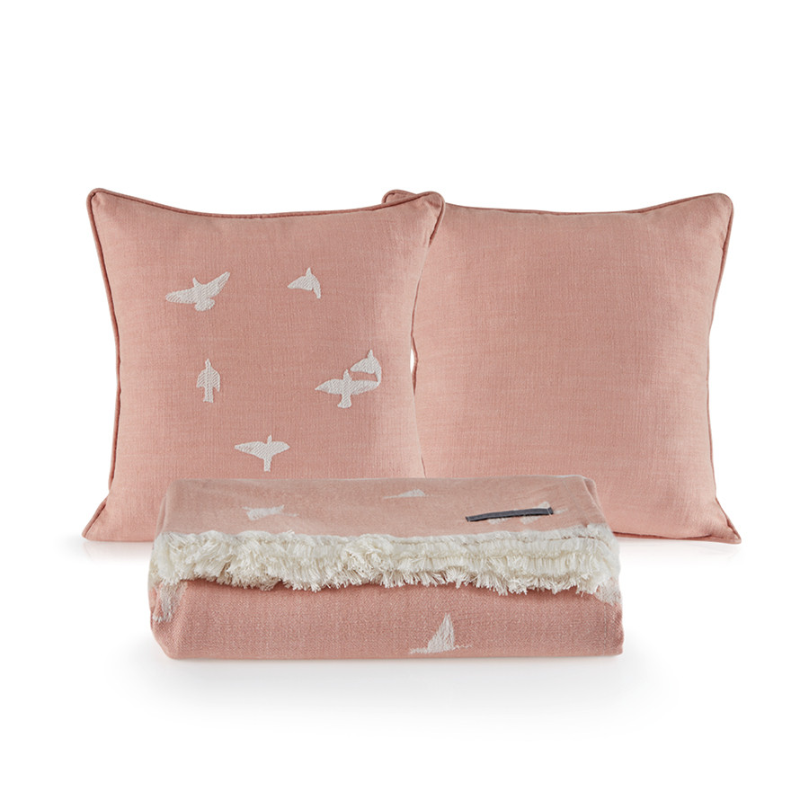 

Покрывало пике с подушками Penelope - Bird 220*240+45*45 (2)
