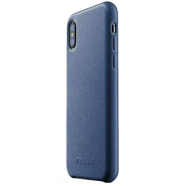 

Кожаный чехол MUJJO Full Leather для Apple iPhone XS - Blue