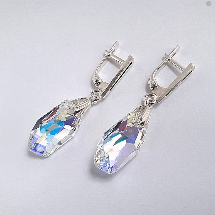 

Серьги Hand Made с кристаллами Swarovski Meteor